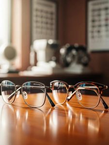 stylish progressive lenses and bifocal glasses on a table in an optometry clinic 6de62d7b abc2 452d 86a2 e95d300f7cc0 Premier Optical