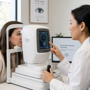 air puff eye pressure screening 560 Premier Optical