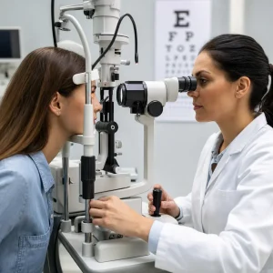slit lamp exam front eye structures 548 Premier Optical