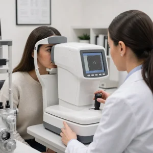how the test works autorefractor step by step 3091 Premier Optical