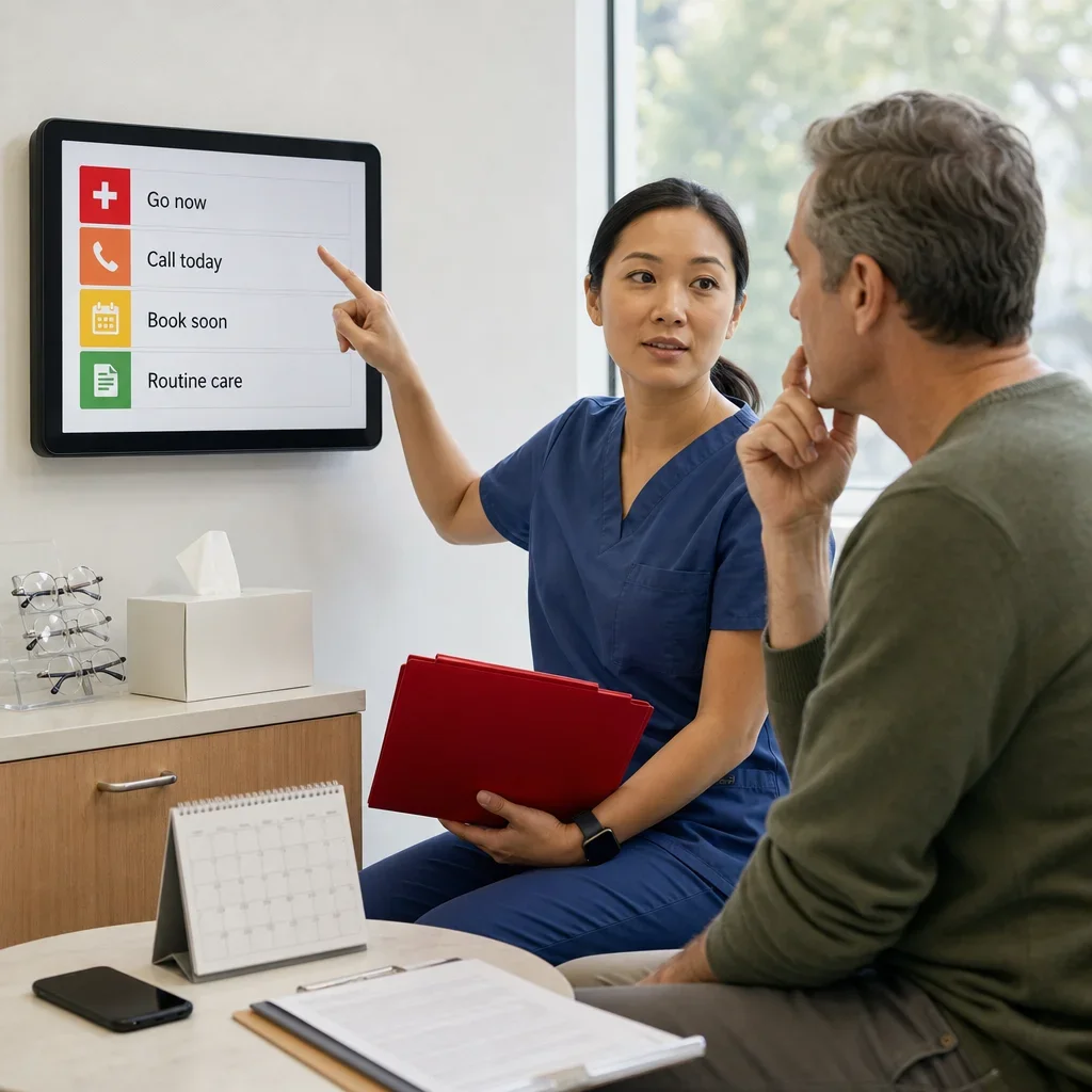 eye symptom urgency triage 3753 When Should You Get Your Eyes Checked? Signs, Timing & Next Steps